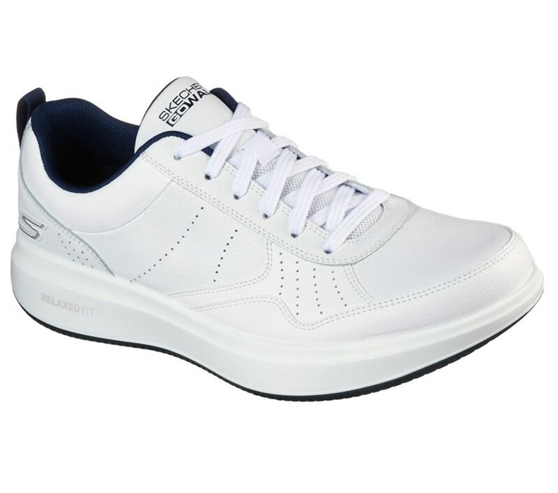 Skechers Gowalk Steady - Mens Sneakers White/Navy [AU-QB9406]